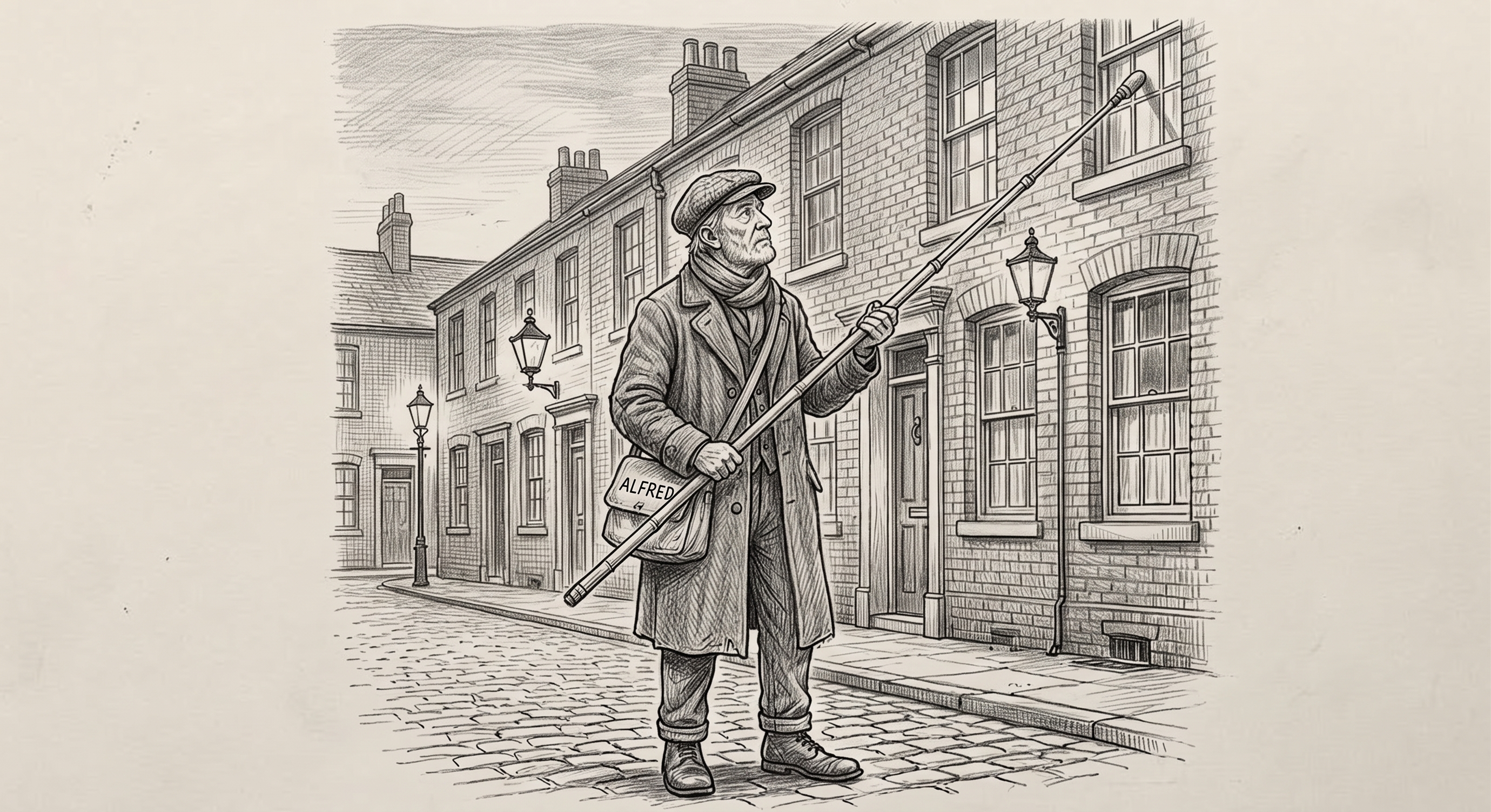 Alfred the knocker-upper