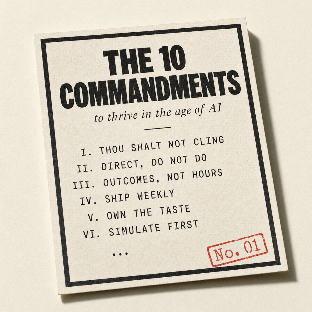 The 10 Commandments one-pager